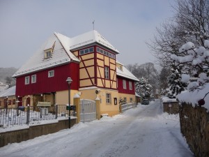 Haus im Winter  